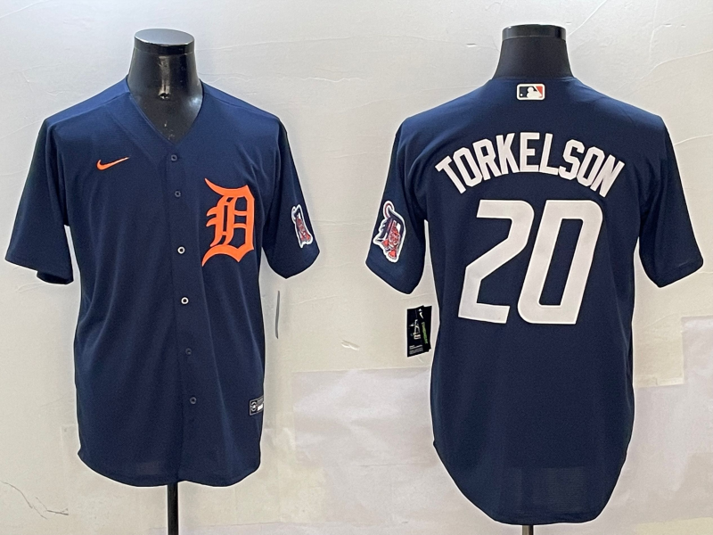 Men's Detroit Tigers Spencer Torkelson #20 Navy Limited Jersey